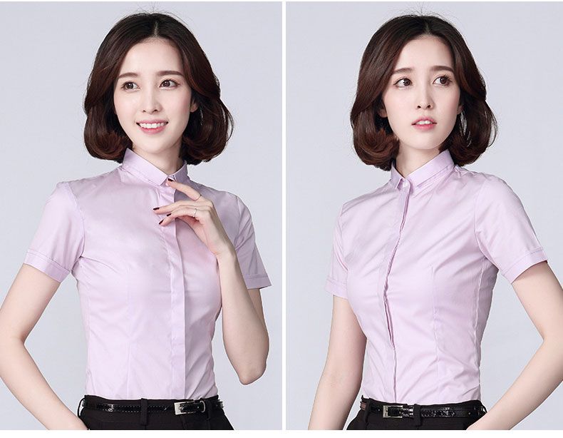 时尚小领女士衬衫定制08