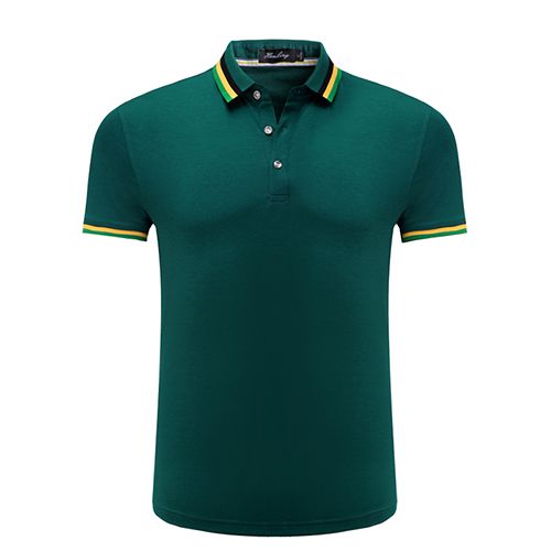 男女翻领拼多色牙子POLO衫 POLOS6118